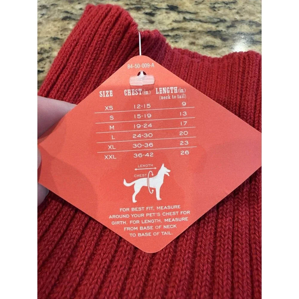 NEW St Johns Bark Dog Coat Cable Knit Sweater Warm Large Gray Red BLue Lot Of 3